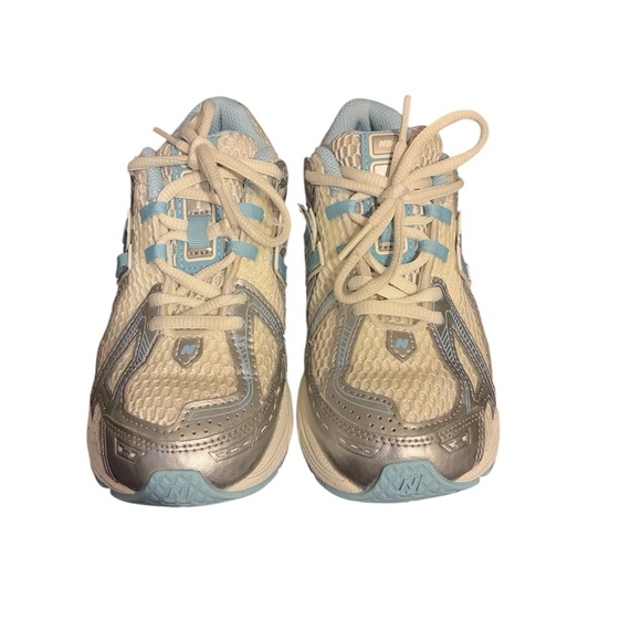 Kids New Balance Blue & Cream - Picture 4 of 12